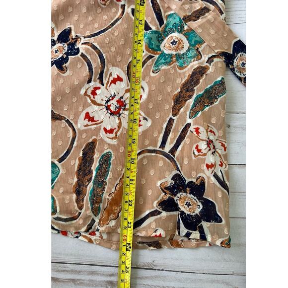 Joie Women's Delicate Blouse - Floral Print, Tie Neck, Size Small - Picture 7 of 11